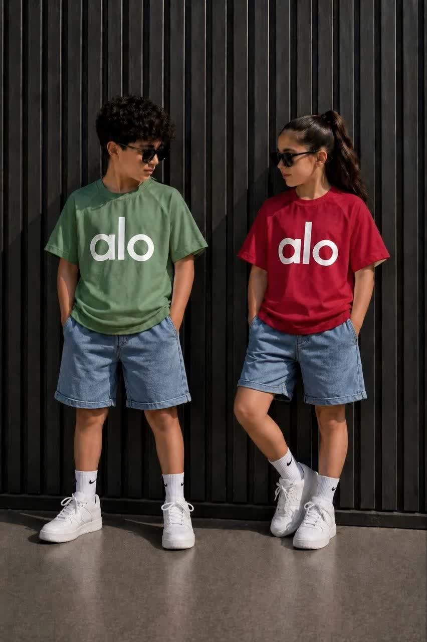 تیشرت شلوارک طرح alo