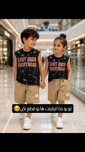 تاپ شلوارک مشکی CANT RUSA